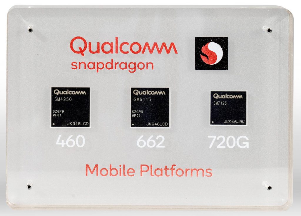 Компания Qualcomm представила чипсеты Snapdragon 720G, 662 и 460