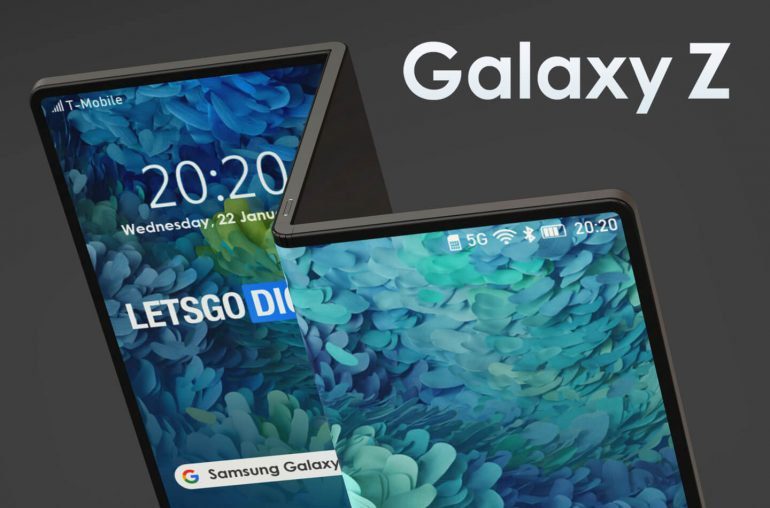 "Раскладушку" Samsung Galaxy Z показали на независимых рендерах