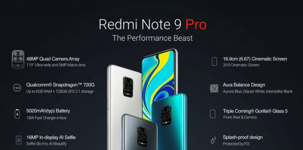 Xiaomi презентовала бюджетный смартфон Redmi Note 9 Pro