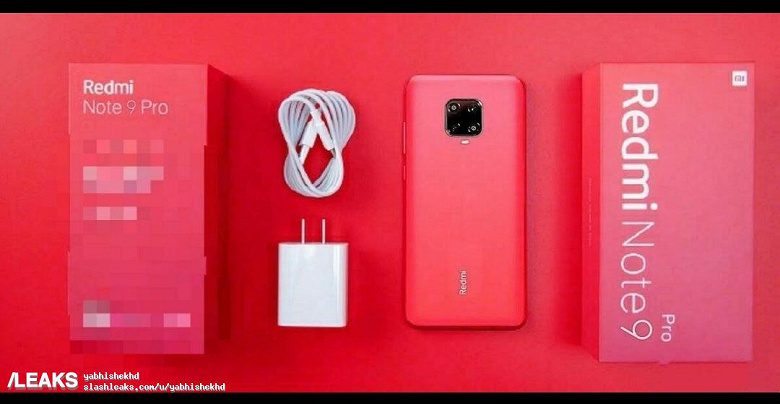 В Сети показали Redmi Note 9 Pro в красном исполнении