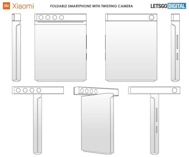 Первая раскладушка Xiaomi может получить поворотный блок камеры