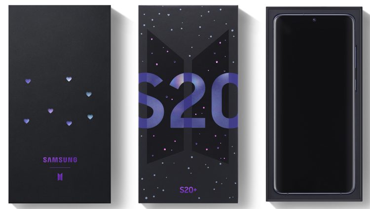 Samsung представила смартфон Galaxy S20+ и Galaxy Buds+ BTS Edition