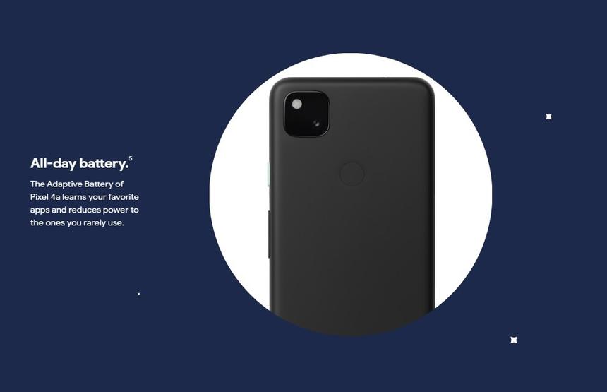 Google представила недорогой смартфон Pixel 4A