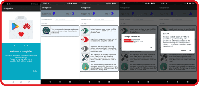 Googlefier устанавливает на смартфоны Huawei и Honor сервисы Google