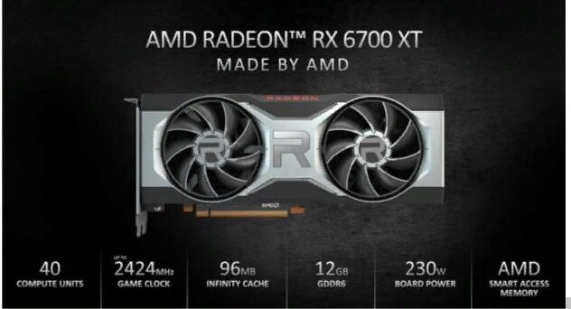 AMD выпустила новую видеокарту Radeon RX 6700 XT