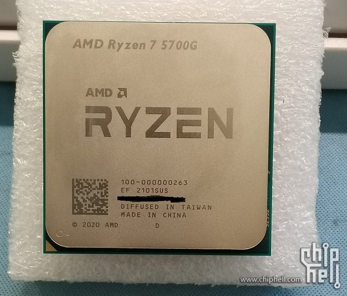 Серийный APU AMD Ryzen 7 5700G оказался быстрее инженерных экземпляров