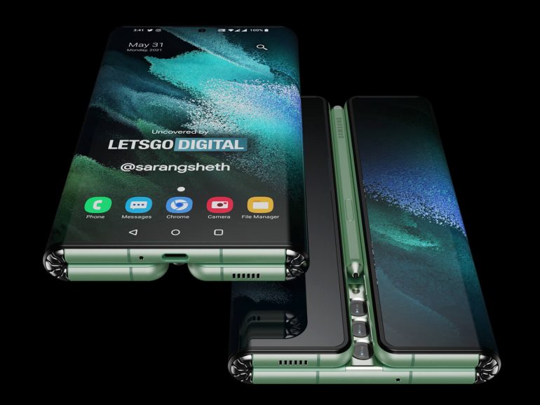 Запатентованная концепция Samsung Galaxy Z Fold Tab демонстрирует тройной дизайн