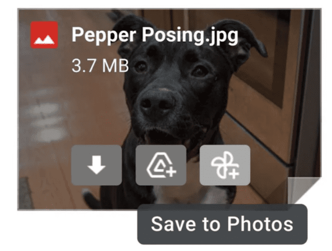 Gmail позволяет пользователям сохранять прикрепленные изображения сразу в Google Фото