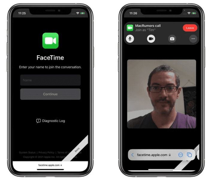 iOS 15: как пригласить пользователей Android на звонок FaceTime