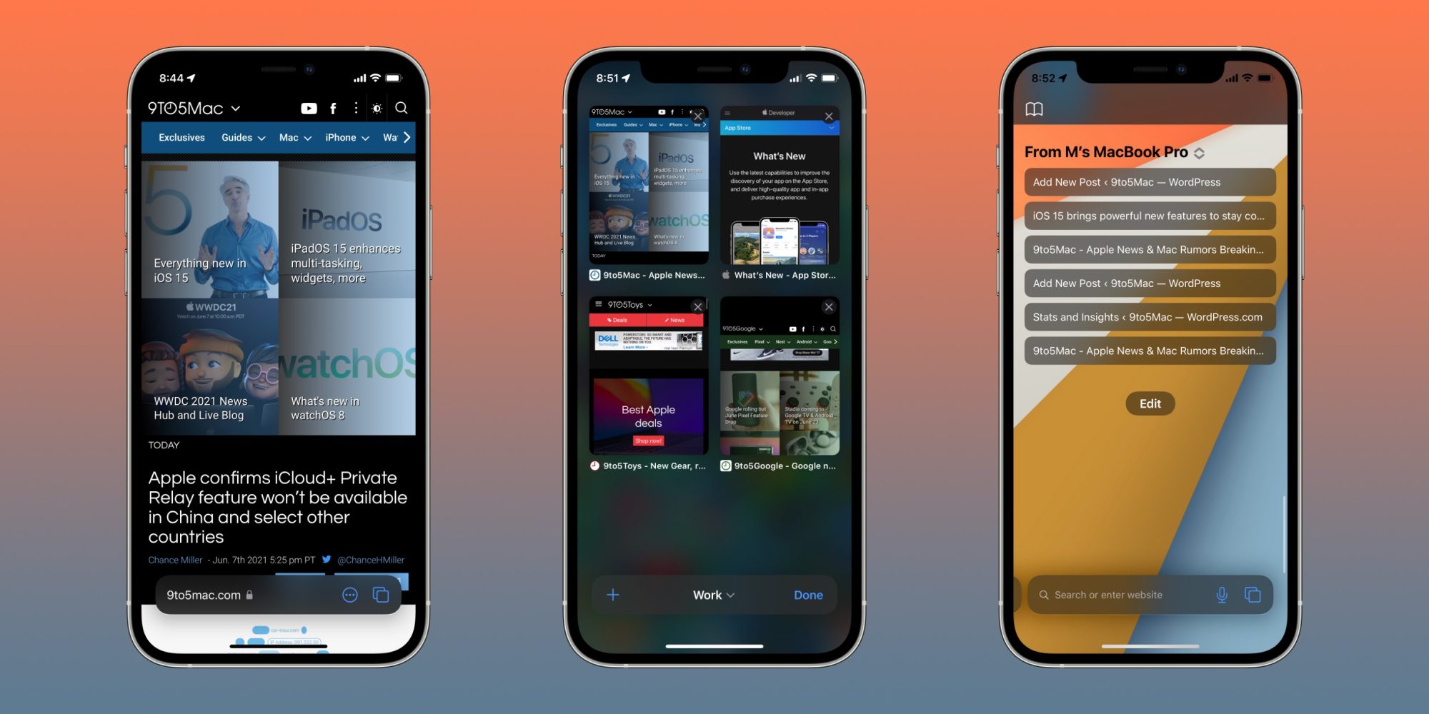В Сети показали, как работает новый Safari в iOS 15