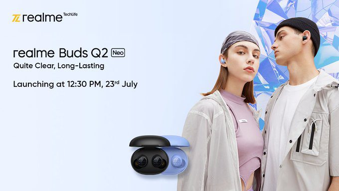 Запуск Realme Buds Q2 Neo в Индии назначен на 23 июля