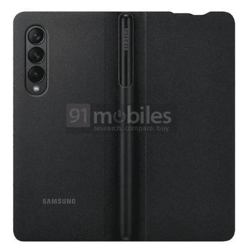 Официальный рендер корпуса Samsung Galaxy Z Fold 3 демонстрирует поддержку S Pen