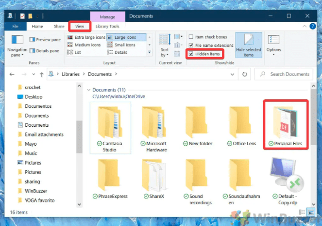 как видеть скрытые файлы и папки windows 10
