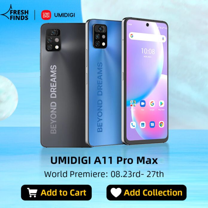 UMIDIGI A11 Pro Max выйдет 23 августа с SoC Helio G80