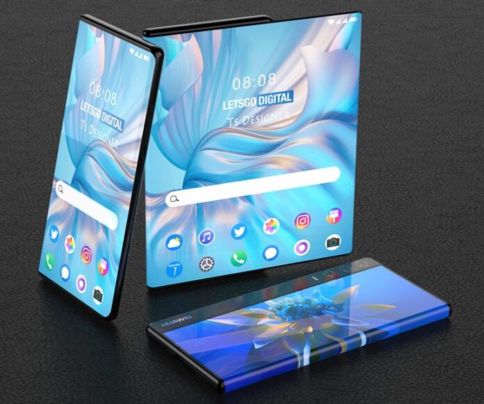 Huawei патентует футуристический телефон серии Mate с выдвижным дисплеем