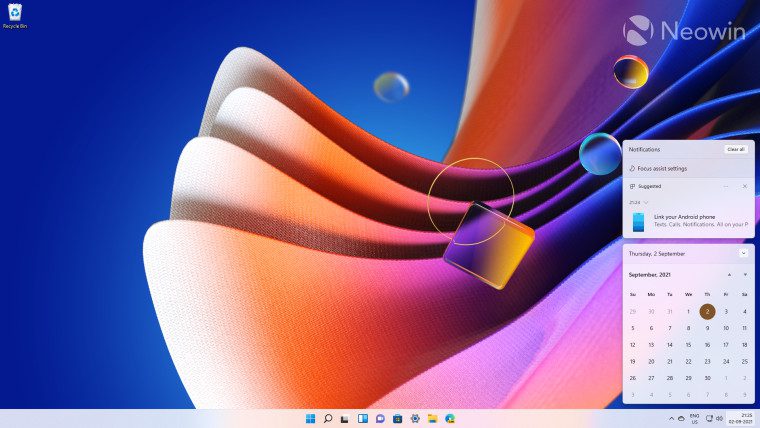 Обзор: быстрые настройки и уведомления в Windows 11