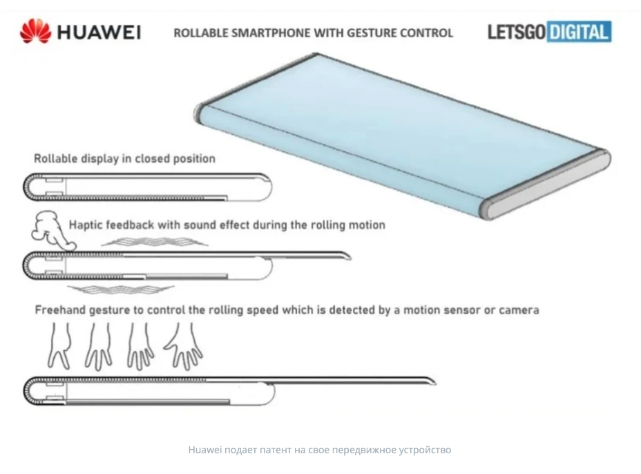 Huawei подала заявку на патент на съемный телефон