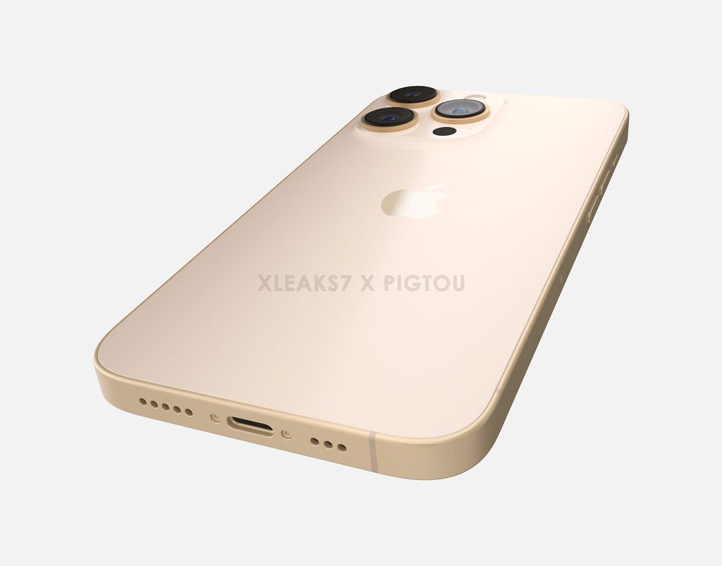 В сети появились новые рендеры iPhone 14 Pro в золотом цвете