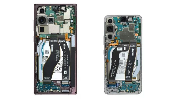 IFixit: новые Samsung Galaxy S22 и Samsung S22 Ultra оказалось очень сложно починить