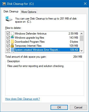 Как удалить временные файлы в Windows 10?