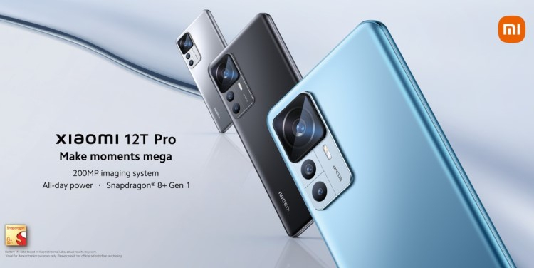Компания Xiaomi официально представила смартфоны Xiaomi 12T и 12T Pro