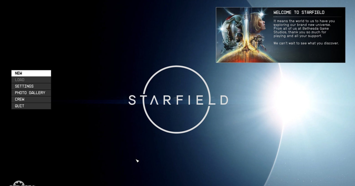 Продюсер Diablo 2 раскритиковал стартовый экран и главное меню Starfield