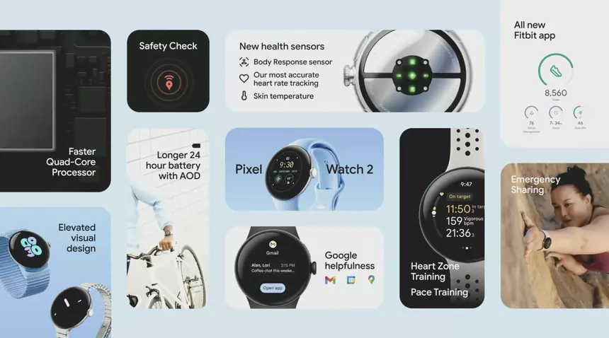 Google выпустила смарт-часы Pixel Watch 2 с новой Wear OS, но старым дизайном