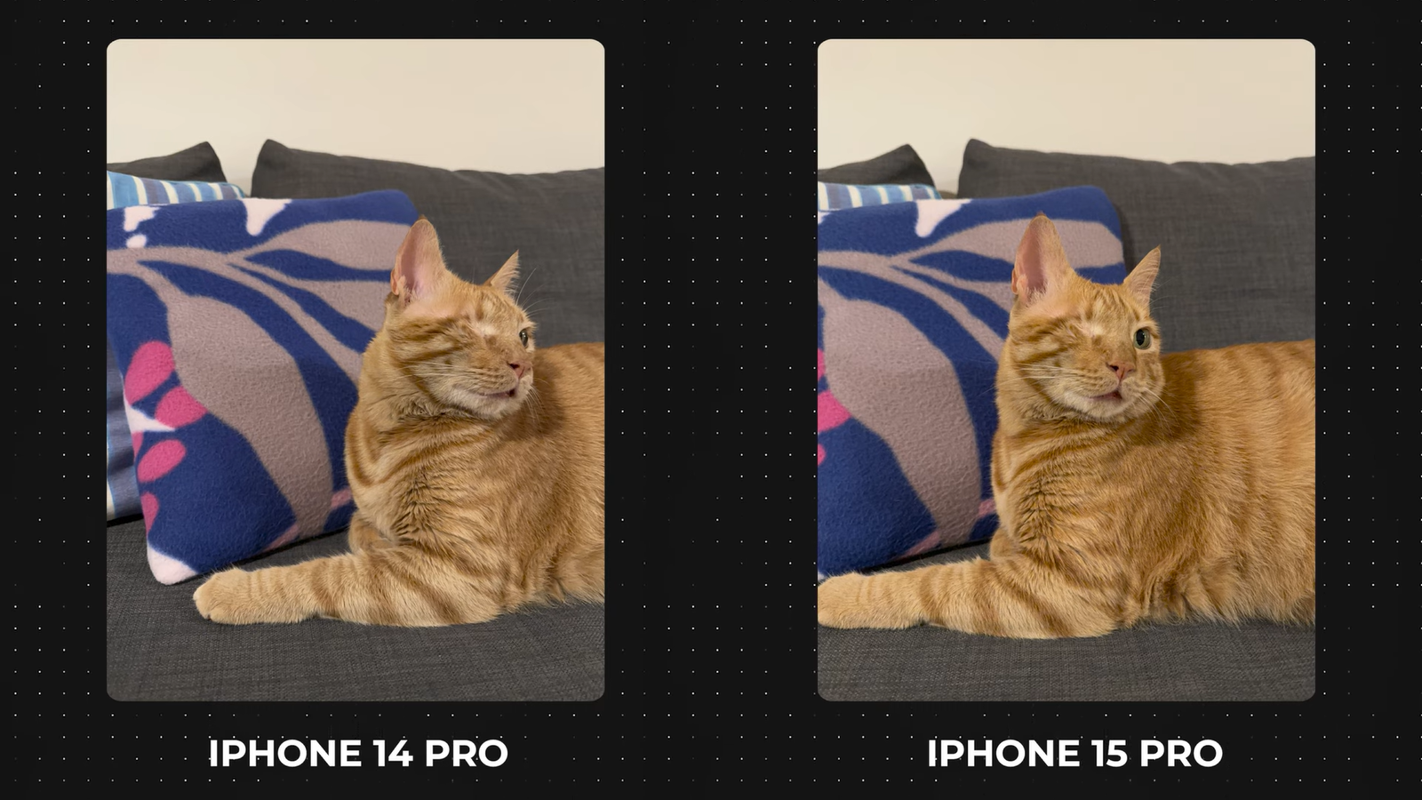 На YouTube-канале Versus сравнили камеры iPhone 14 Pro и iPhone 15 Pro