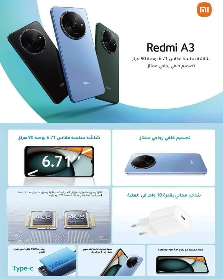 Основные характеристики смартфона Redmi A3 раскрыты до его анонса