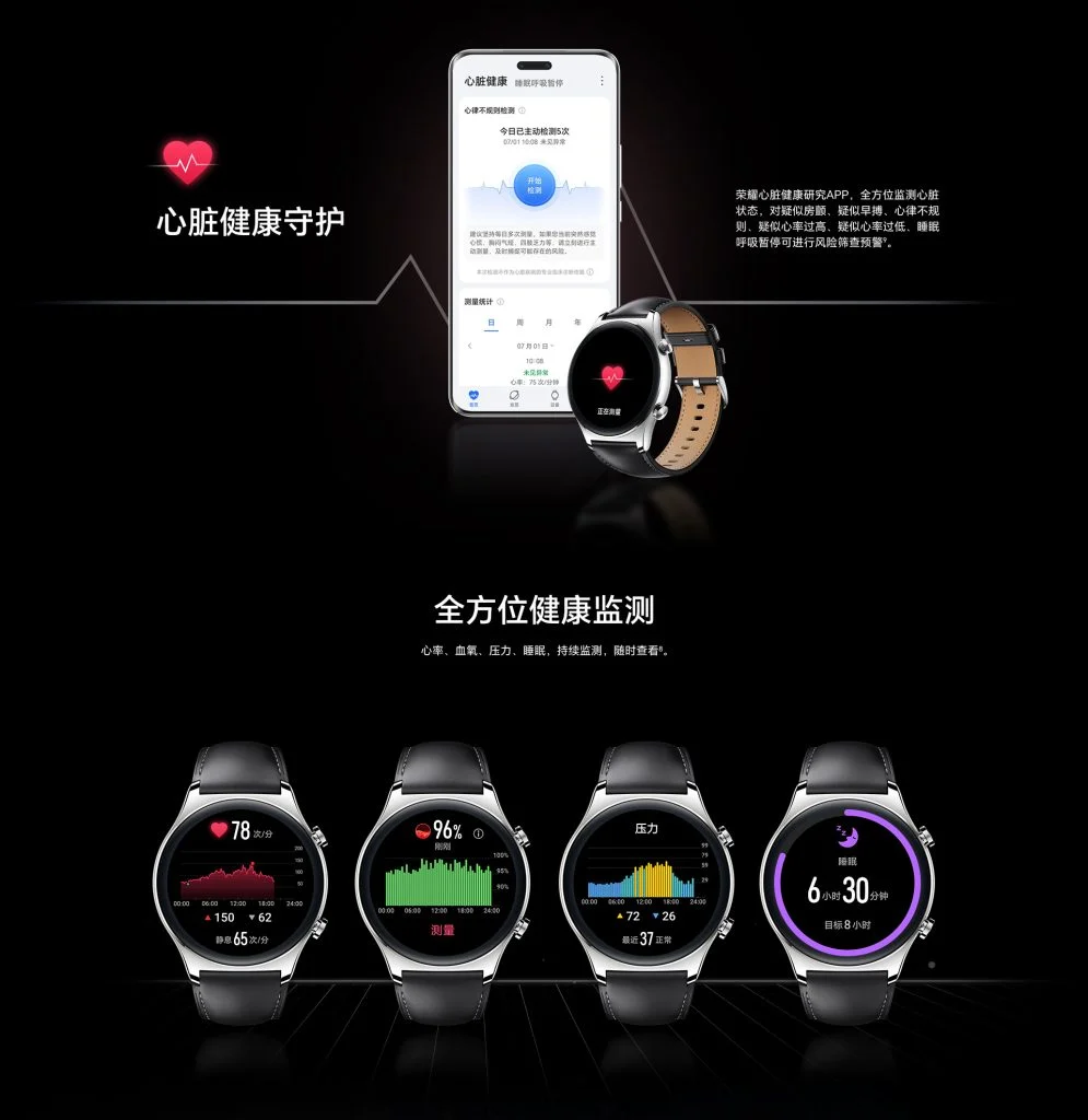 В Китае представлены Honor Watch GS 4 с 1,43-дюймовым AMOLED-дисплеем, GPS и NFC