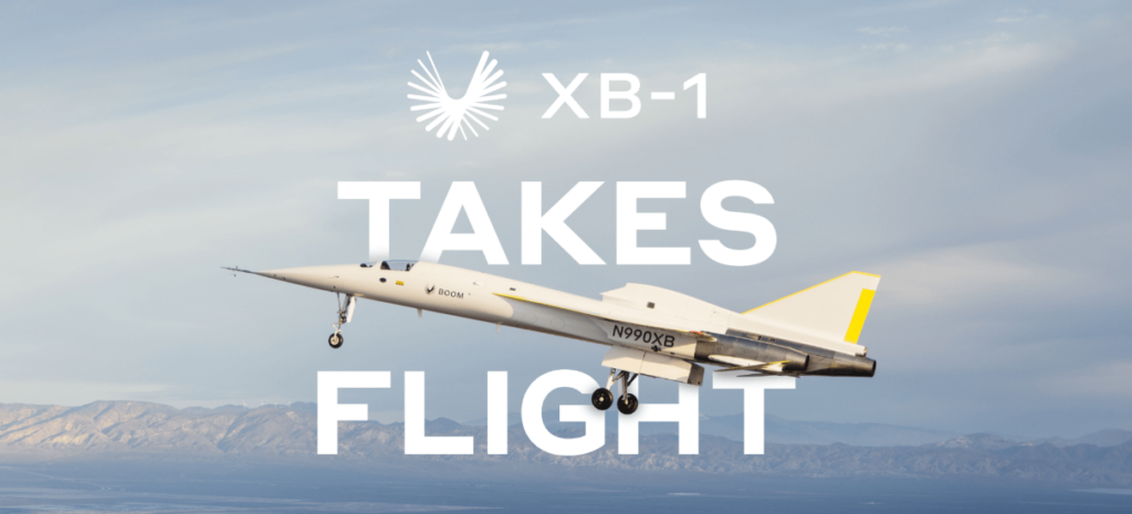 В США провели испытания гражданского сверхзвукового самолёта XB-1