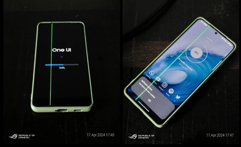 Samsung решит «проблему с зеленой линией» в Galaxy S21 и S22 бесплатной заменой экрана