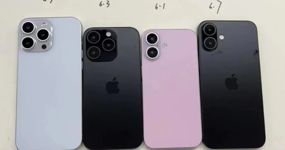 В Сети представлено новое фото макетов всех iPhone 16