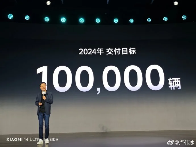 Xiaomi намерена продать больше 100 000 автомобилей Xiaomi SU7 в 2024 году