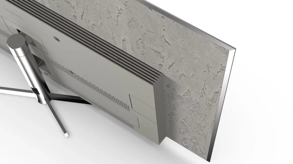 Испанская Loewe представила первые OLED-телевизоры из настоящего бетона