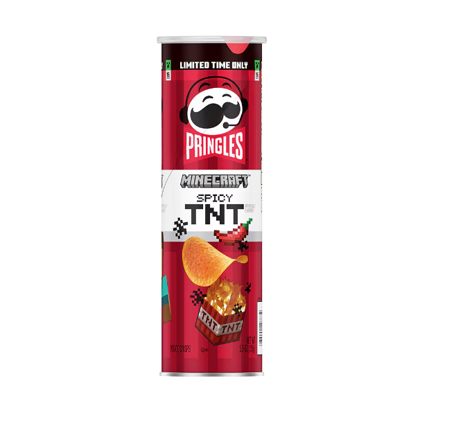 Pringles выпустил необычные чипсы в честь 15-летия Minecraft