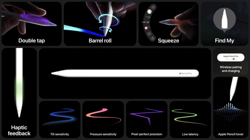 Apple сделала новое поколение стилуса Apple Pencil Pro