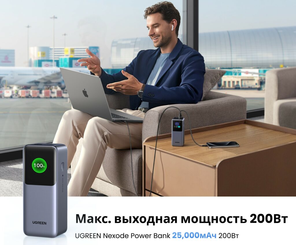 Ёмкие пауэрбанки Ugreen получили быструю зарядку и «эмоции»