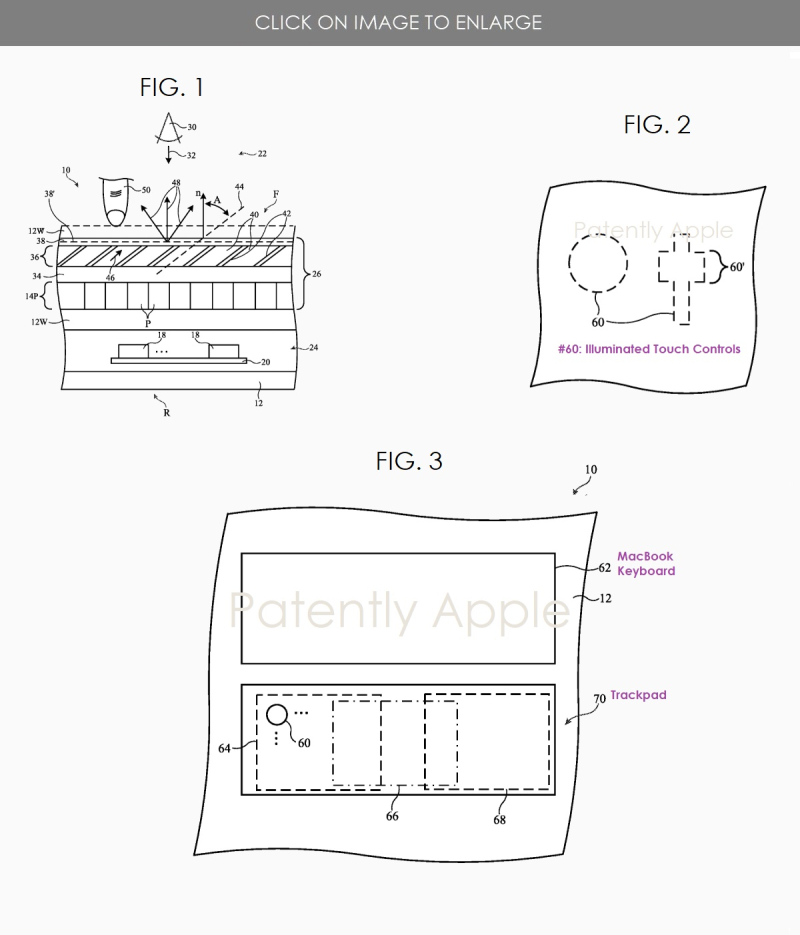 Apple получает патент на обновлённый трекпад для MacBook