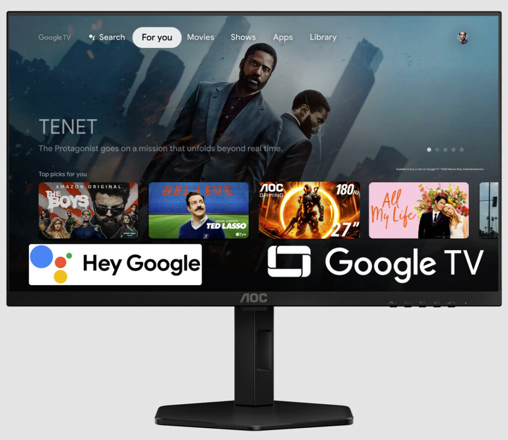 AOC вывела на рынок новый монитор AGON Q27G4XY с Google TV