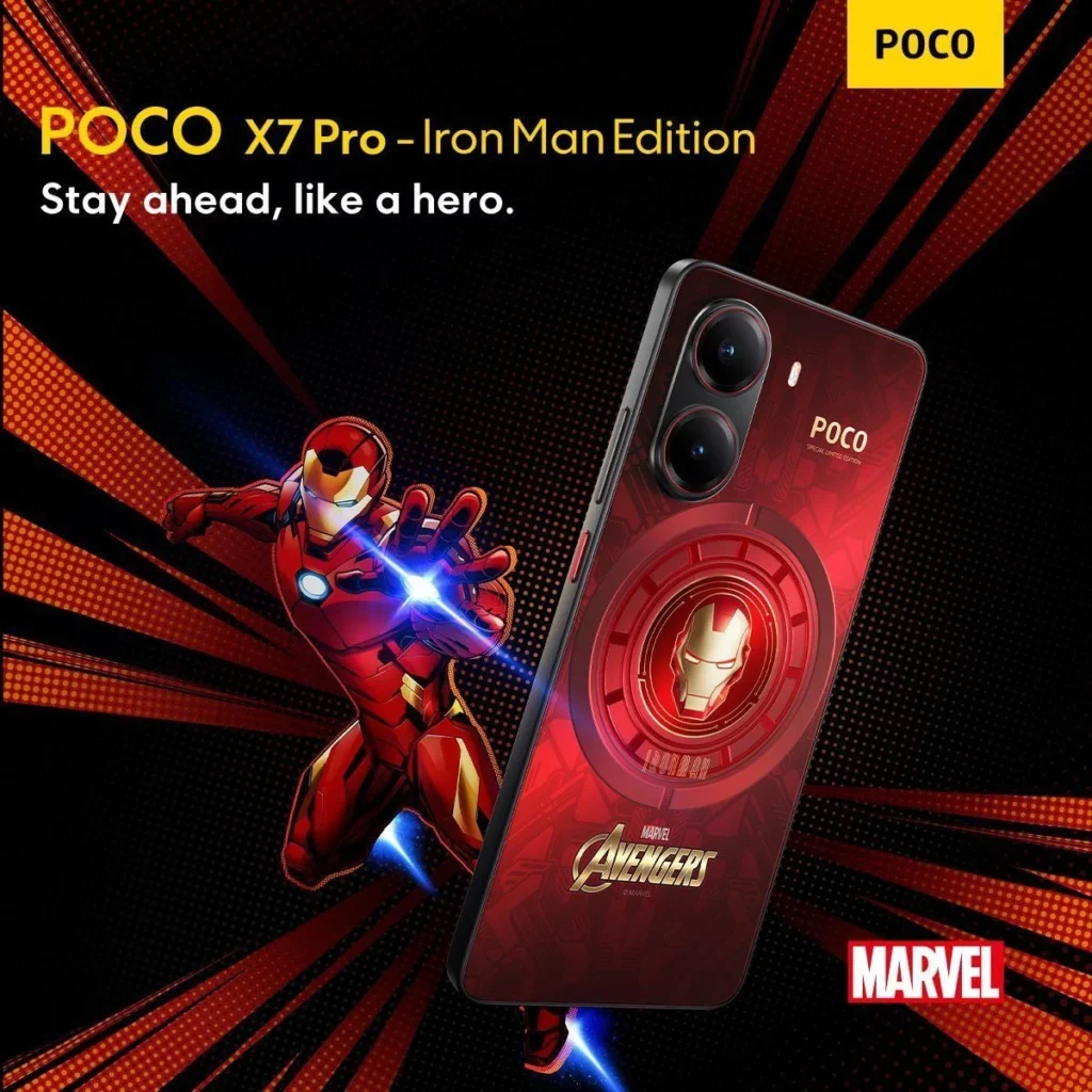 POCO анонсировала смартфон POCO X7 Pro в версии Iron Man Edition