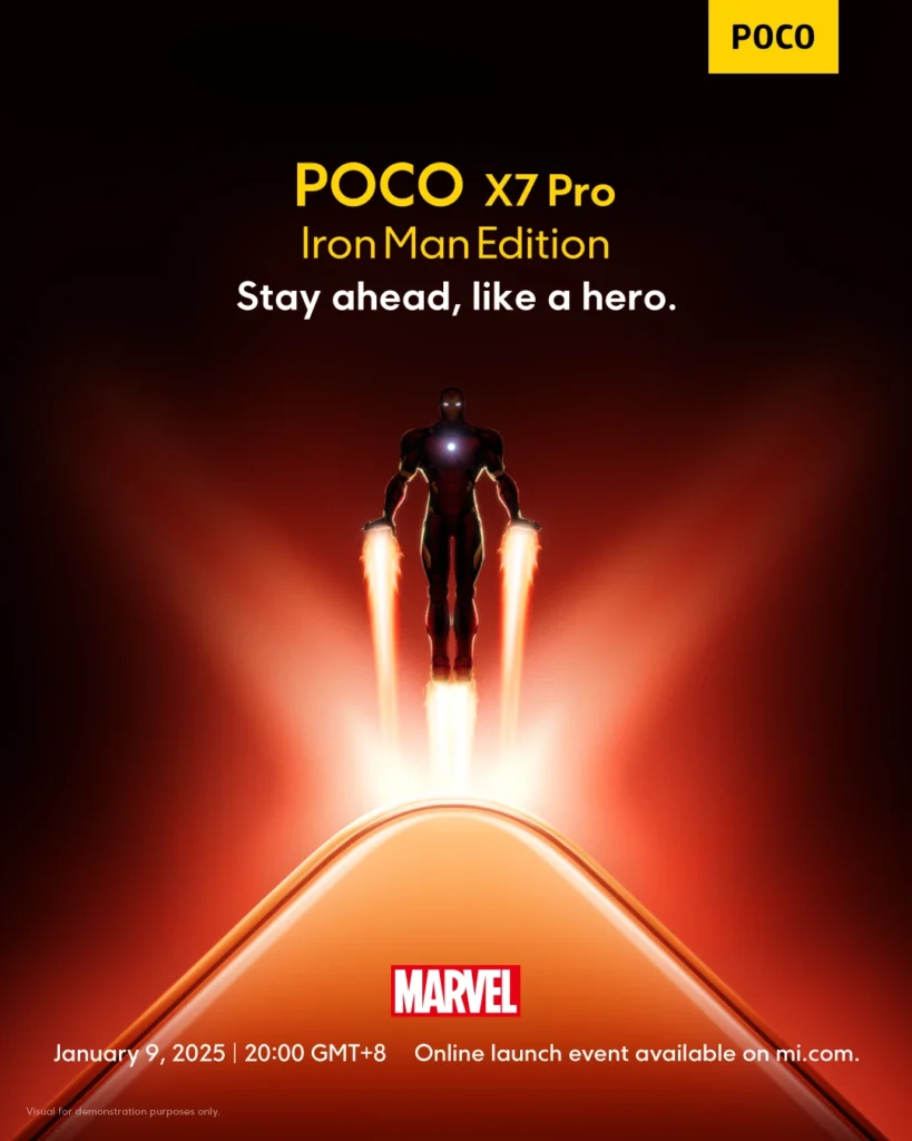 POCO анонсировала смартфон POCO X7 Pro в версии Iron Man Edition