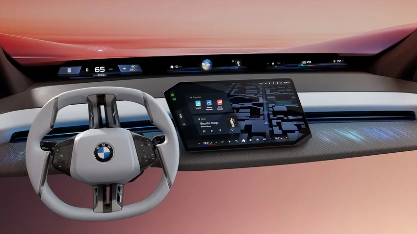 BMW на CES показала свою систему iDrive с проекцией на все лобовое стекло