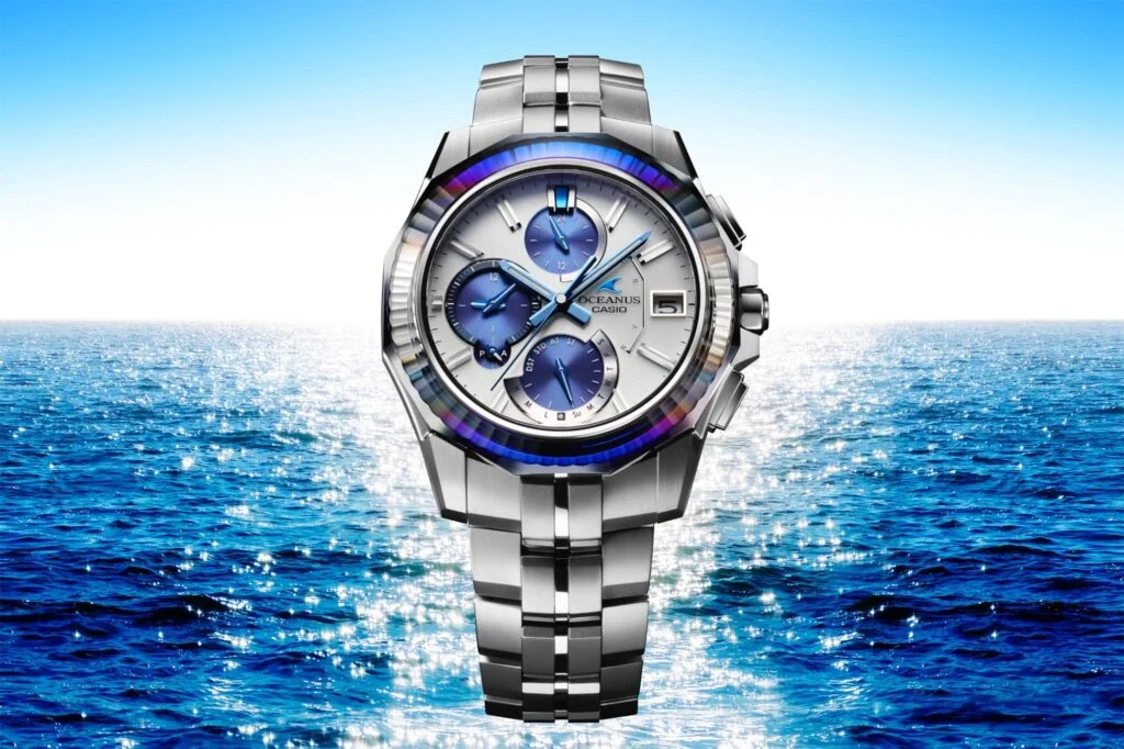 Casio представила часы Oceanus Manta OCW-S6000PB с сапфировым безелем