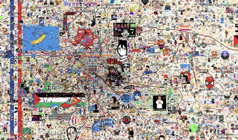 Пользователи раскрашивают Google Карты на новом сайте Wplace