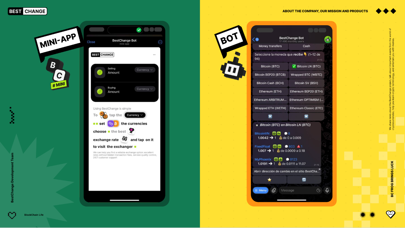 BestChange представил сайт и Telegram-приложение на Blockchain Life 2025