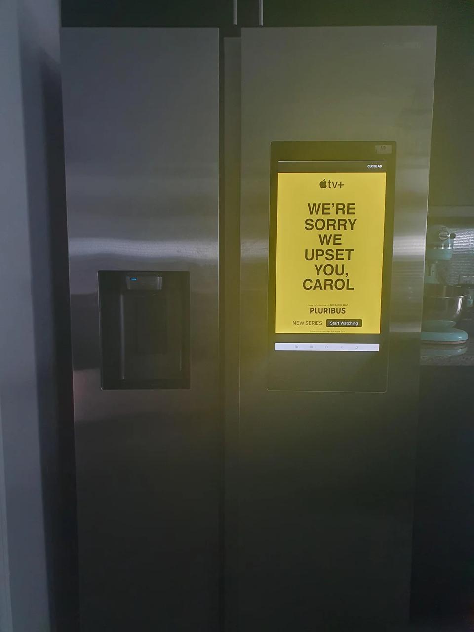 Samsung добавил круглосуточную рекламу в свои холодильники с подпиской для отключения