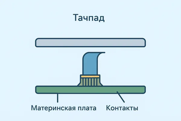 Схема подключения тачпада к материнской плате