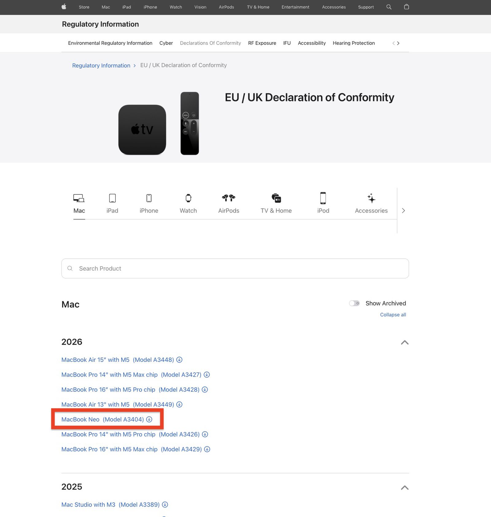 Apple случайно раскрыла название «MacBook Neo»